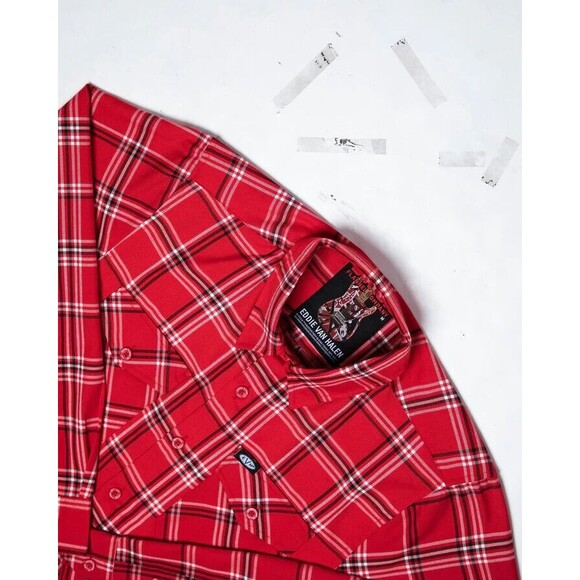 DIXXON Flannel Eddie Edward Van Halen Eruption EVH Collab 5150 Brand New - Picture 4 of 4